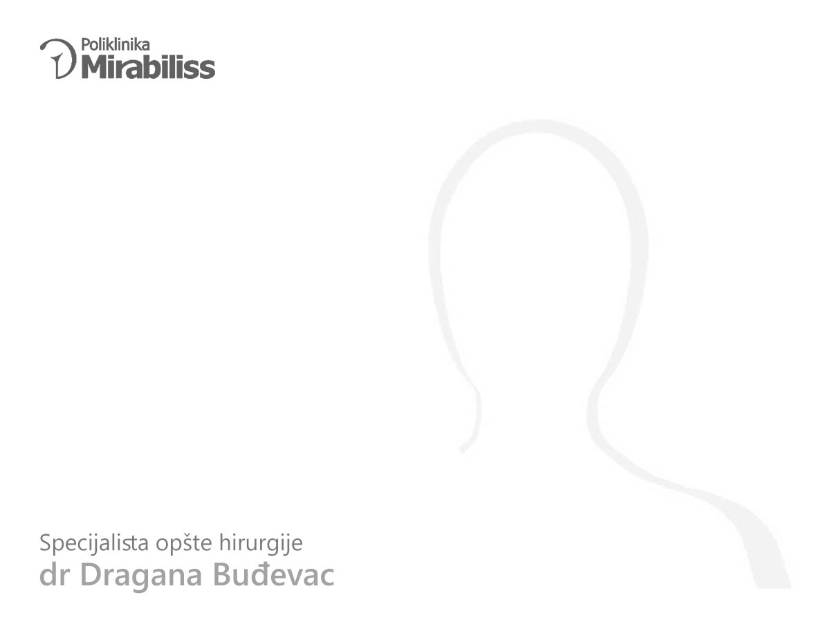 Mirabiliss Poliklinika, Niš - Stručni tim - dr Dragana Buđevac