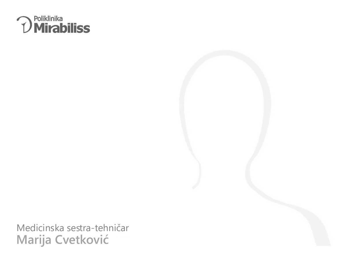 Poliklinika Mirabiliss Niš - Our team - Marija Cvetković